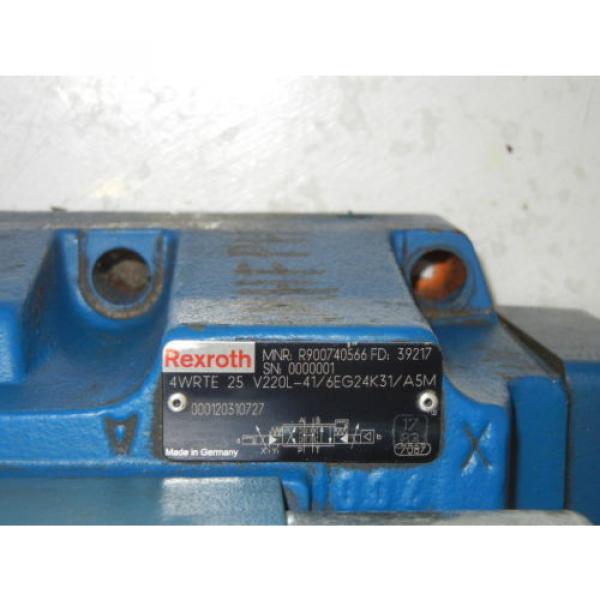 REXROTH 4WRTE25V220L-41/6EG24K31/A5M USED VALVE R900740566 FD 39217 #2 image