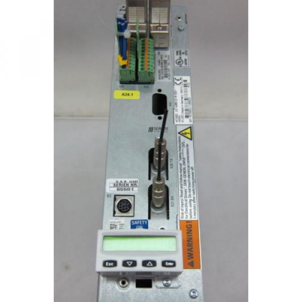 REXROTH HCS02.1E-W0012-A-03-NNNN IndraDrive C SERVO DRIVE SERCOS INTERFACE #4 image