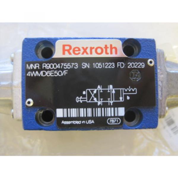 NEW REXROTH R900475573 VALVE 4WMD6E50/F #2 image