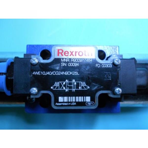 REXROTH R900977484 DIRECTIONAL CONTROL VALVE 4WE10J40/CG24N9DK25L NEW NO BOX #2 image