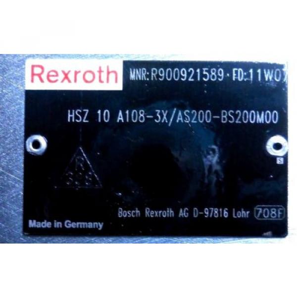 REXROTH R900921589 SANDWICH PLATE HSZ10A108-3X/AS200-BS200M00 NEW NO BOX #2 image