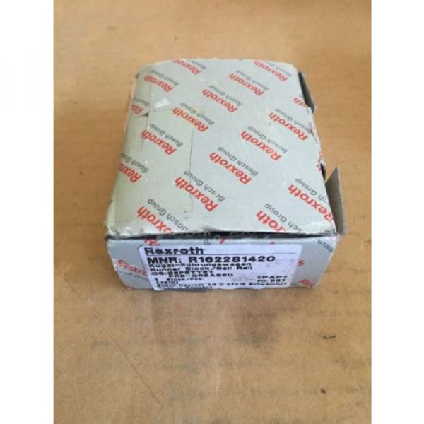 NEW REXROTH BOSCH GROUP R162281420 BLOCK LINEAR BALL BEARING #1 image