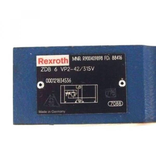 NEW REXROTH ZDB 6 VP2-42/315V VALVE MNR: R900409898 FD: 88416 #3 image