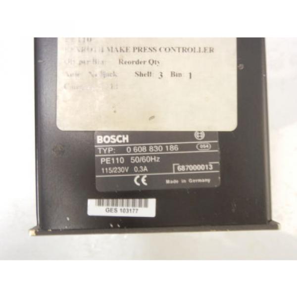 REXROTH 0 608 830 186 USED PE 110 ANALOG CONTROLLER 0608830186 #2 image