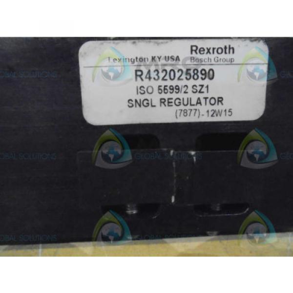 REXROTH R432025890 SNGL REGULATOR *USED* #1 image