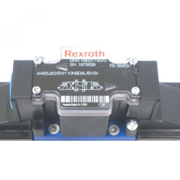 NEW REXROTH 4WE6J62/EW110N9DAL/B10V VALVE W/ 4WEH16W72/6EW110N9ETDAL/B10V #3 image