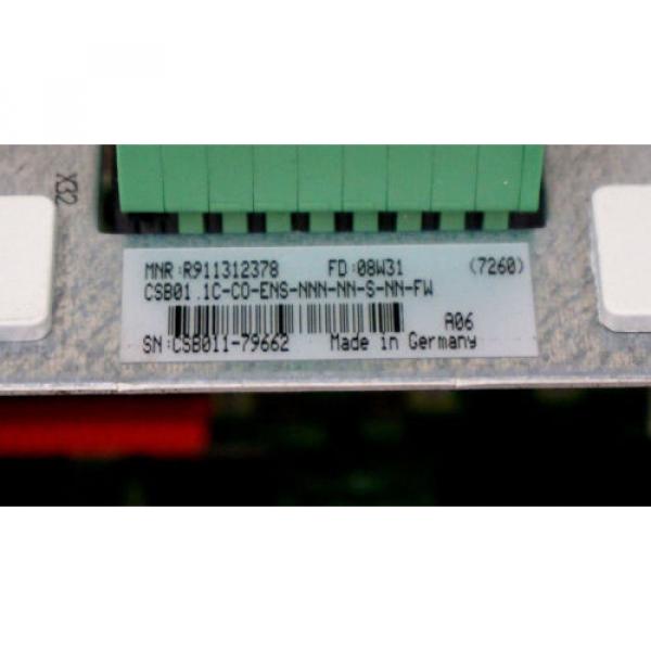 REXROTH INDRAMAT CSB01.1C-CO-ENS-NNN-NN-S-NN-FW CONTROL MODULE R911312378 #4 image