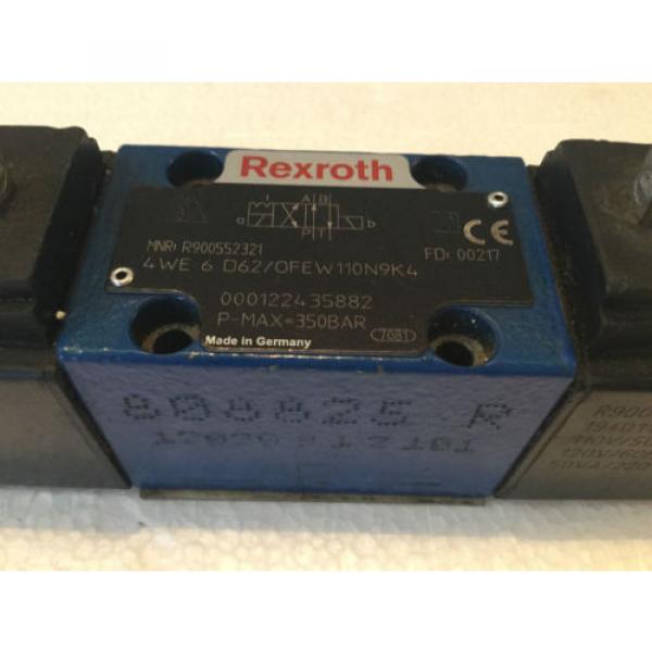 REXROTH R9005523321 CONTROL VALVE 4WE6D62/OFEW110N9K4 #2 image