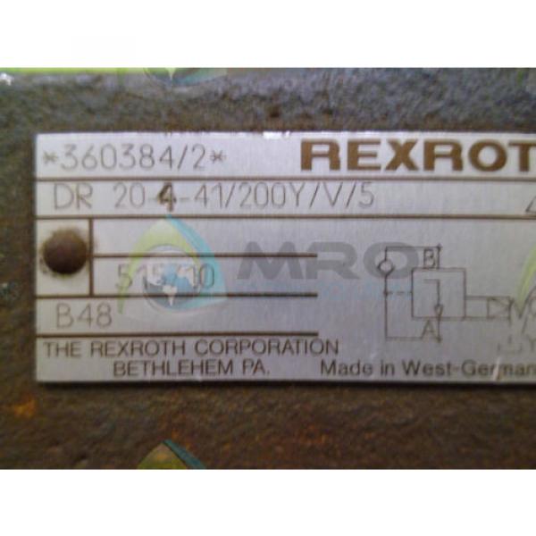 REXROTH DR 204-41/200Y HYDRAULIC VALVE *USED* #1 image