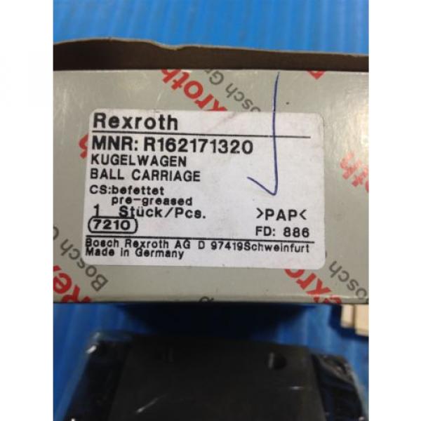 NEW REXROTH R162171320 RUNNER BLOCK BALL CARRIAGE LINEAR BEARING (U4) #2 image