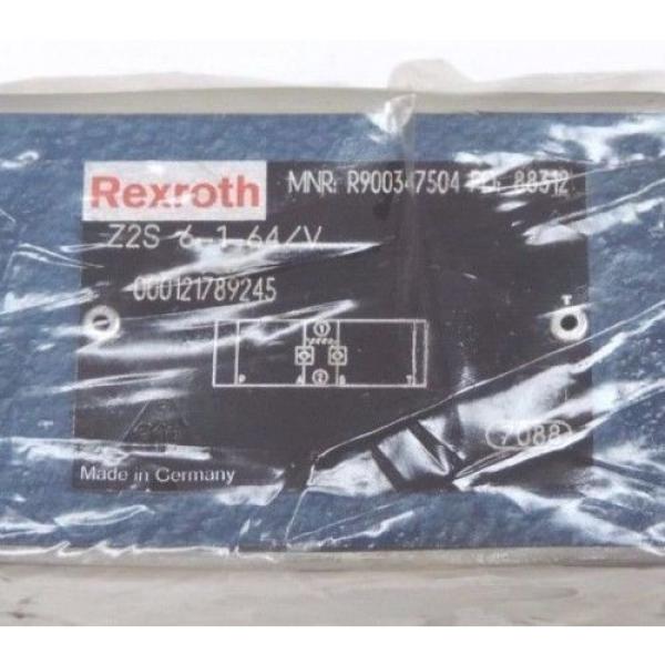 NEW REXROTH Z2S-6-1-64/V HYDRAULIC CHECK VALVE R900347504, Z2S6164V #3 image